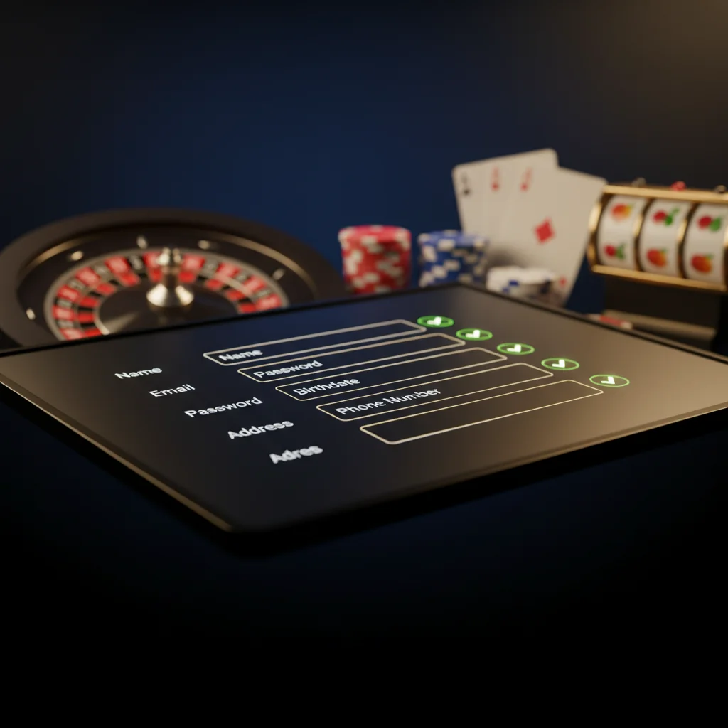 Registrační formulář NV Casino – přehled polí a kroků